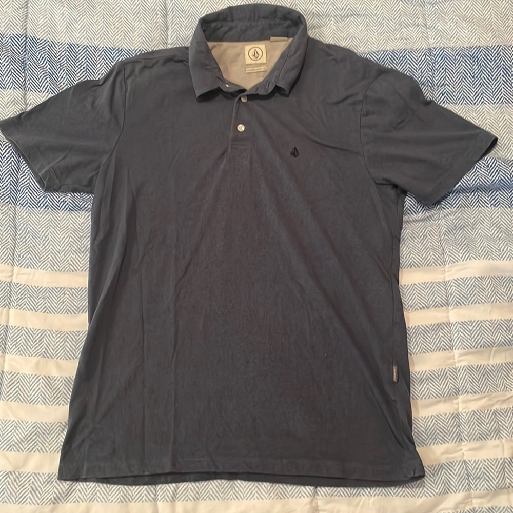 Blue Volcom polo shirt